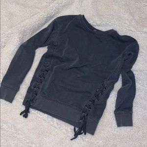 Oversized Long Sleeve Tshirt with Ties